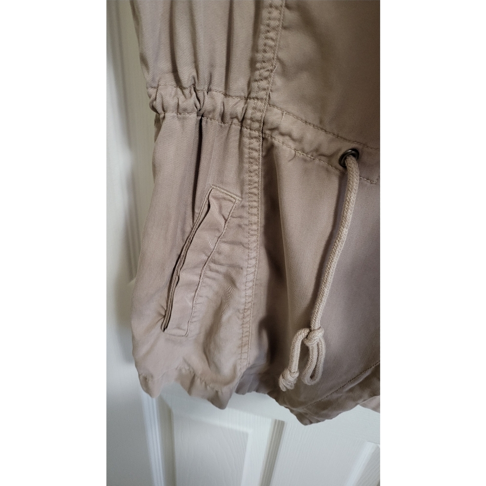 🌿Trixxie Clothing Co. Women's Large Tencel Draped Collar Drawstring Vest Jacket - Picture 9 of 16